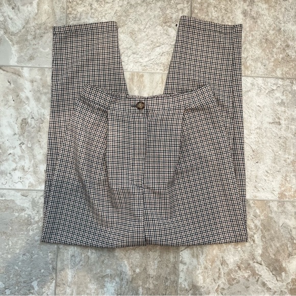 H&M Gingham Pattern‎ Trouser Pants - Picture 1 of 5